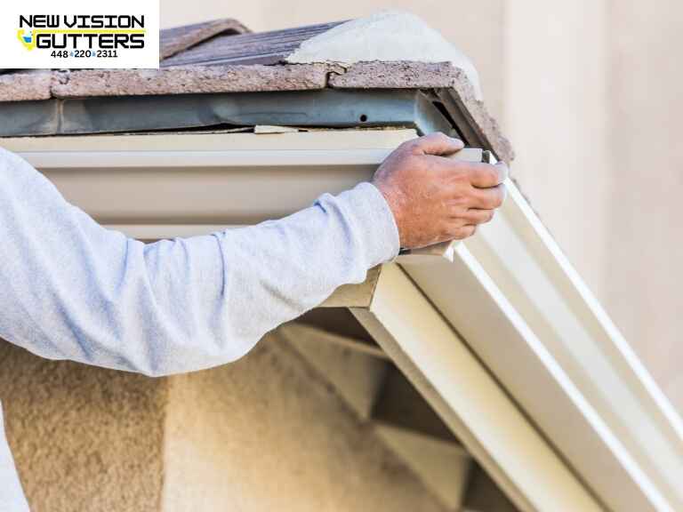 New Vison Gutters installing new gutters